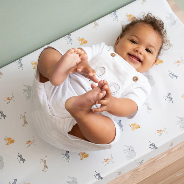 Clair-de-lune Jungle Dream Anti-Roll Wedge Baby Changing Mat