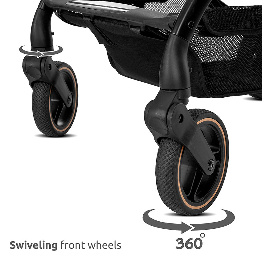 Lorelli Makaya Forward/Rearward 360 Rotation Stroller – Black