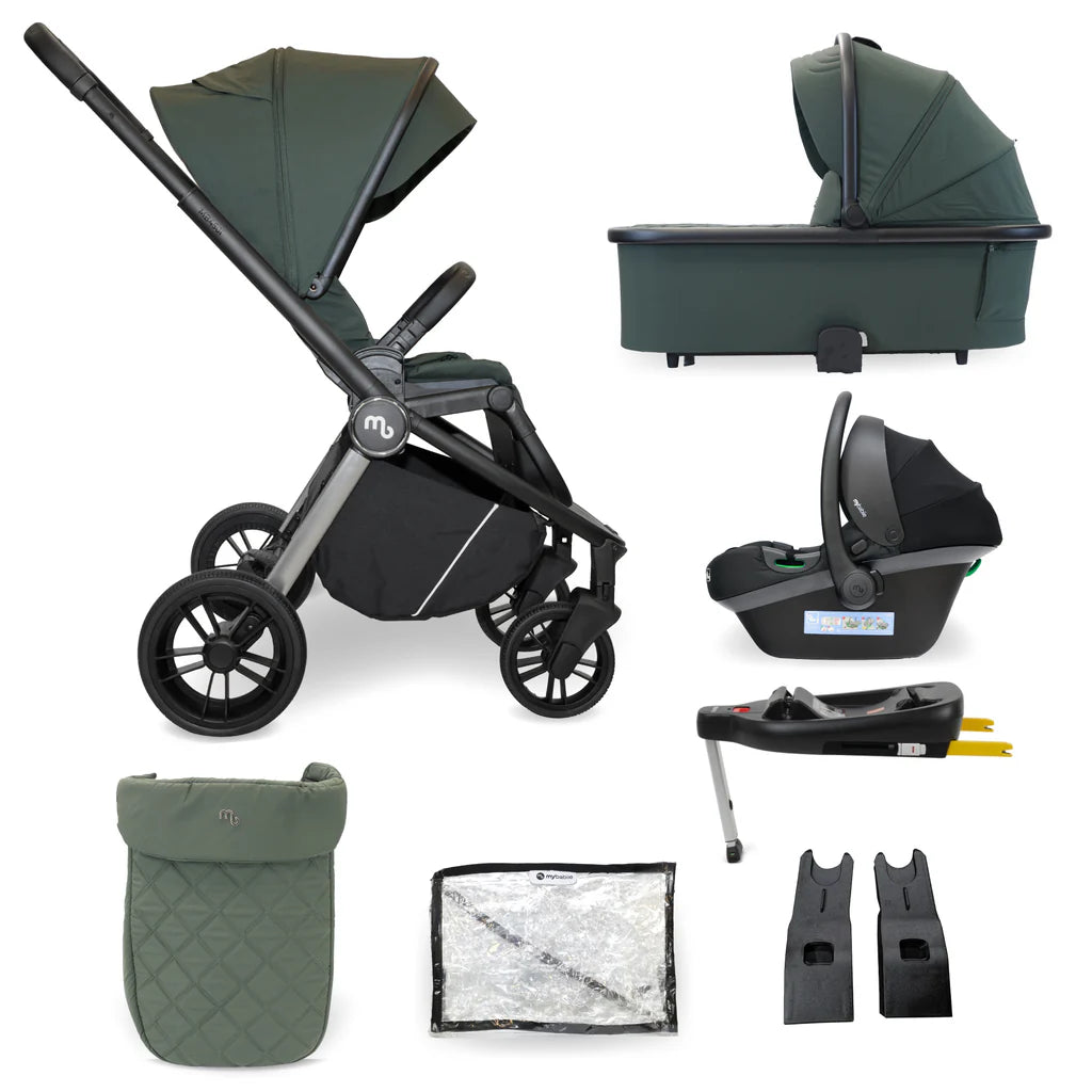My Babiie MB450i 3-in-1 Travel System - Forest Green