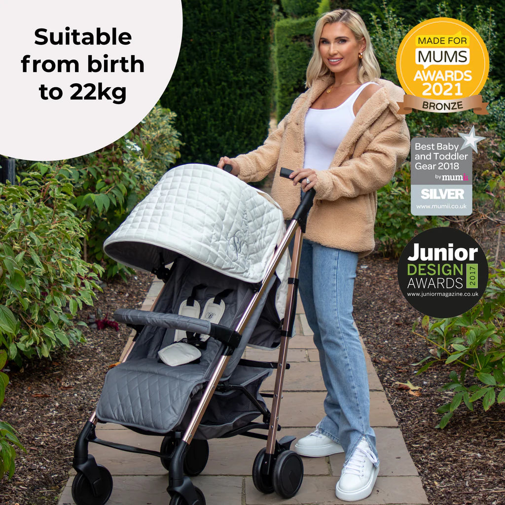 My Babiie MB51 Plus Stroller - Quilted Champagne