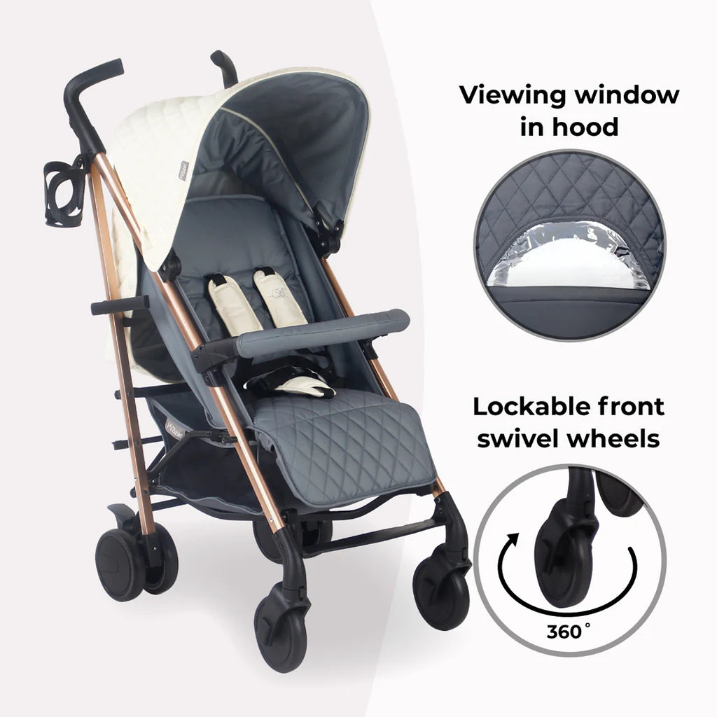 My Babiie MB51 Plus Stroller - Quilted Champagne