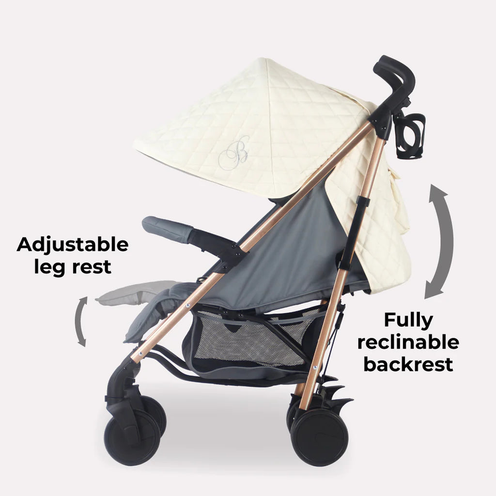My Babiie MB51 Plus Stroller - Quilted Champagne
