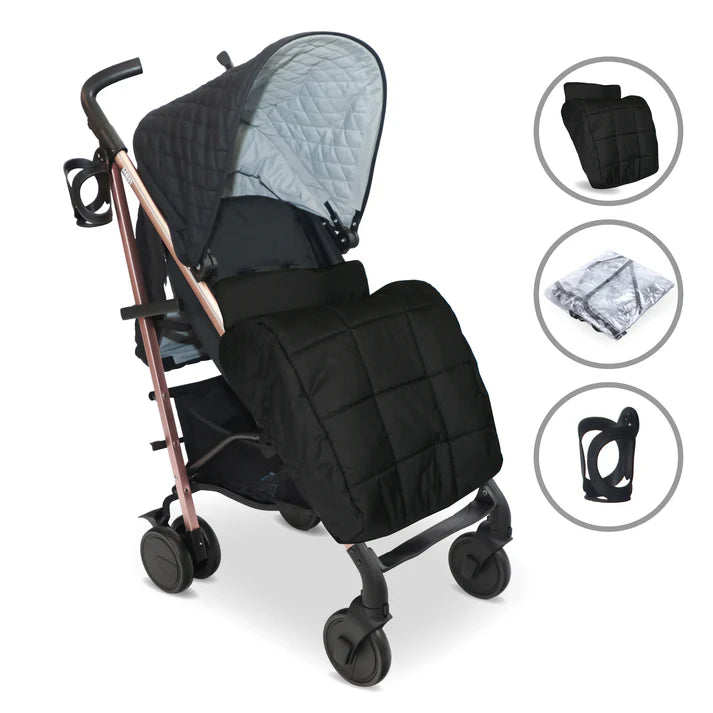 My Babiie MB51 Stroller - Quilted Black