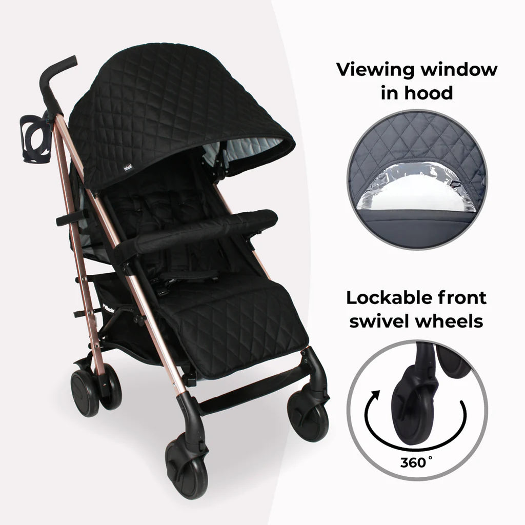 My Babiie MB51 Stroller - Quilted Black