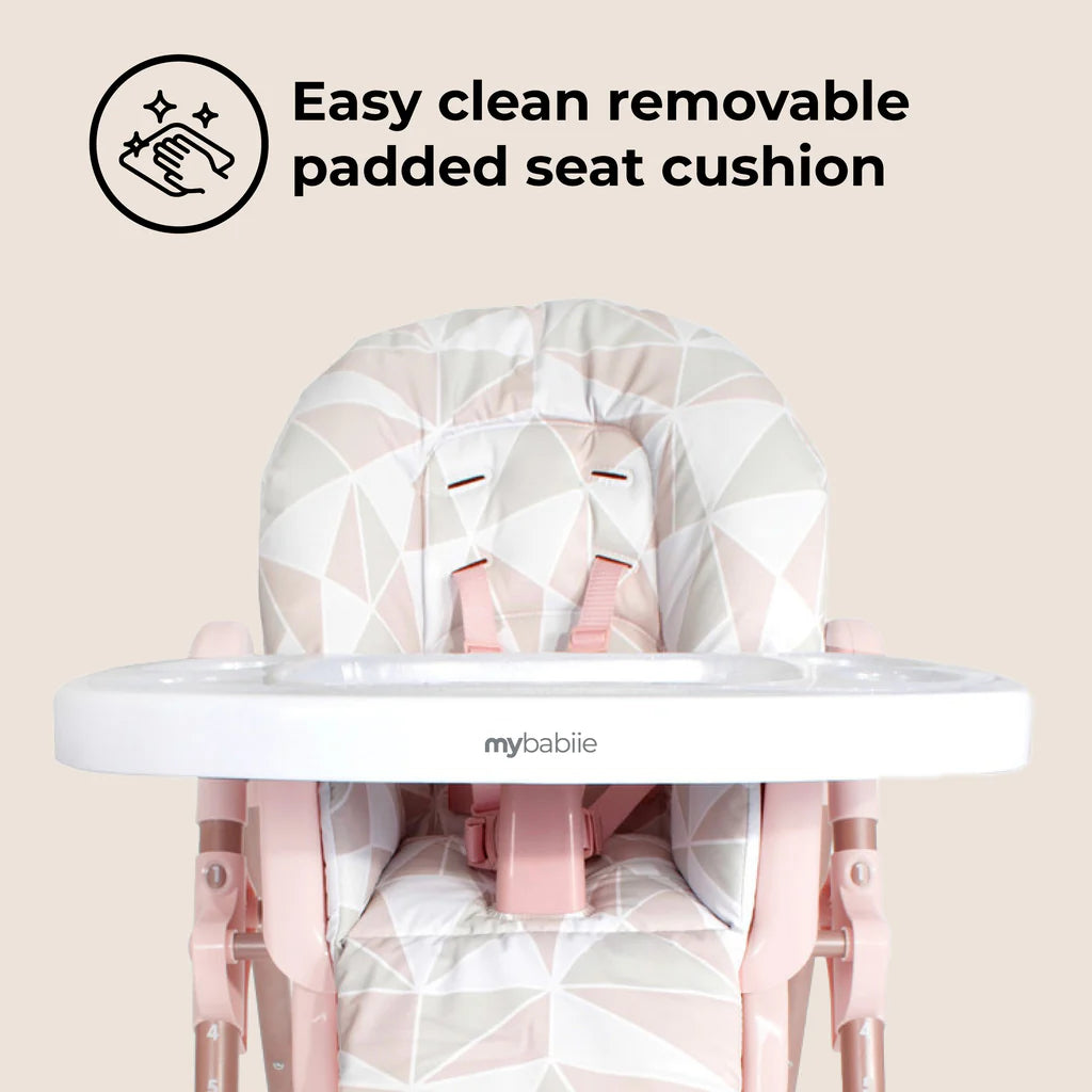 My Babiie MBHC8 Premium Highchair - Rose Gold