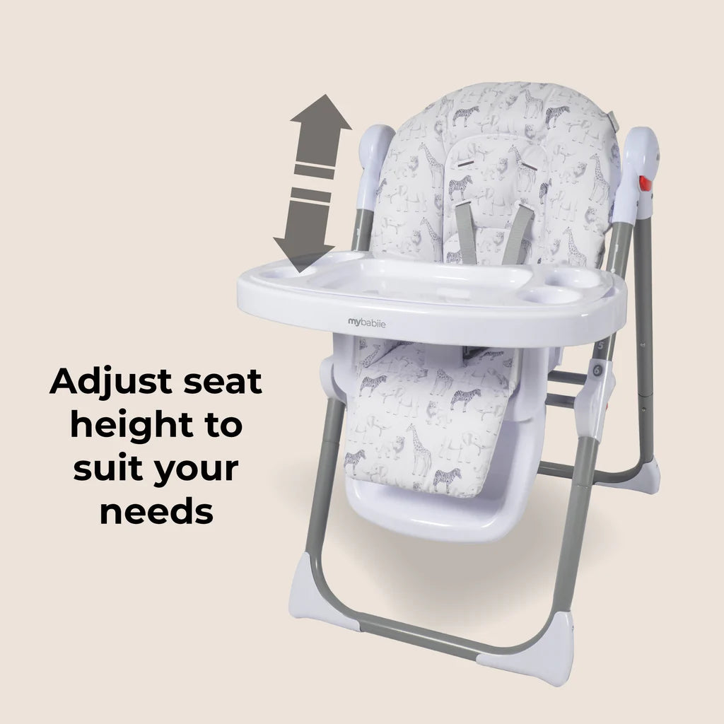 My Babiie MBHC8 Premium Highchair - Safari