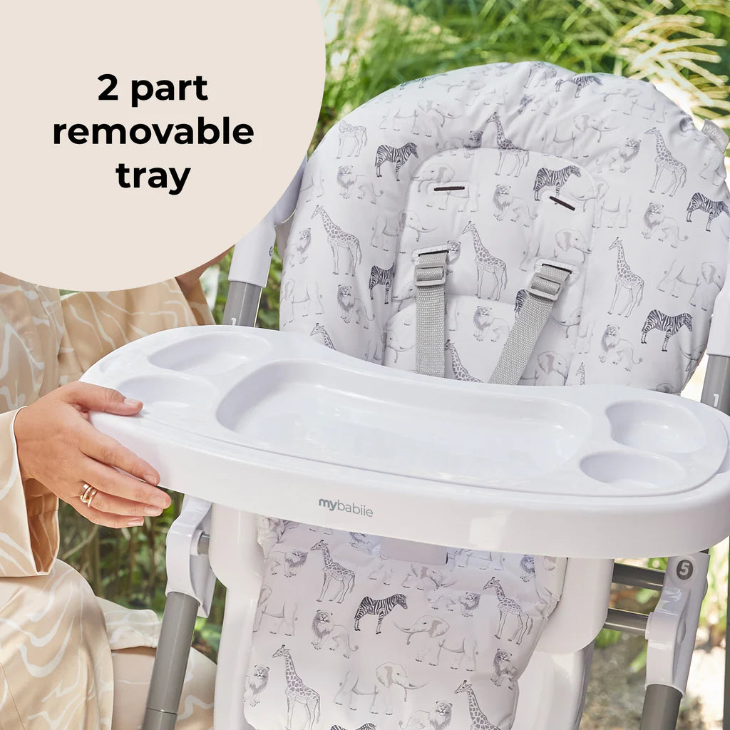 My Babiie MBHC8 Premium Highchair - Safari