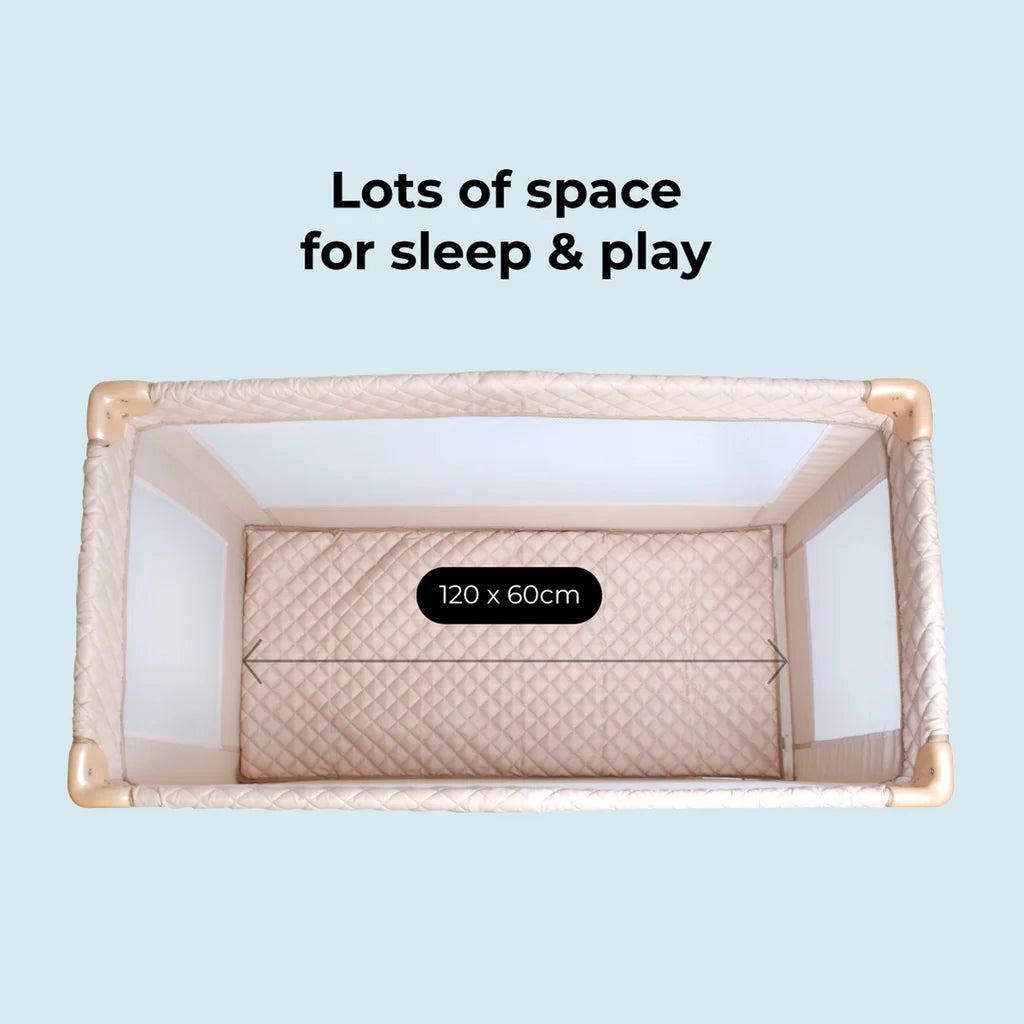My Babiie Blush Quilted Travel Cot