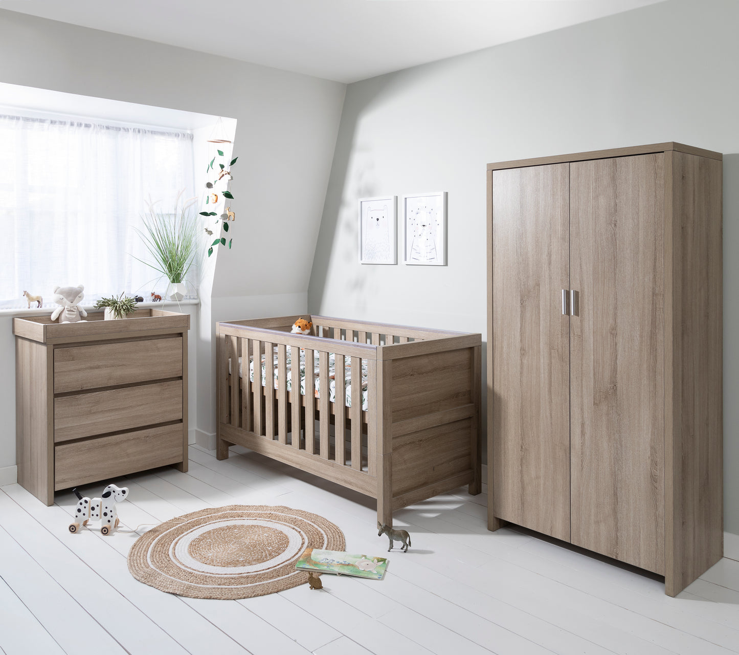 Tutti Bambini Modena 3 Piece Room Set Oak