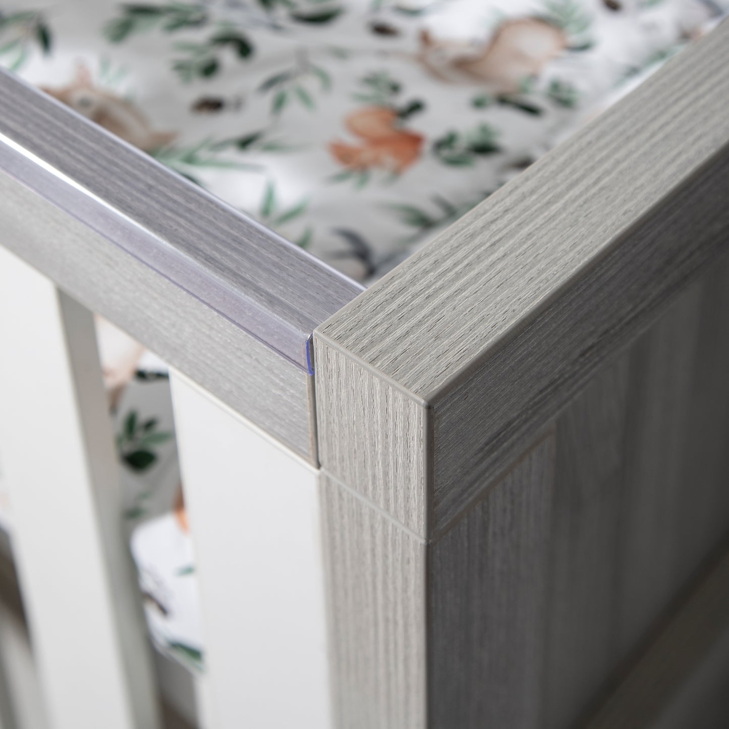 Tutti Bambini Modena 3 in 1 Cot Bed White & Grey Ash