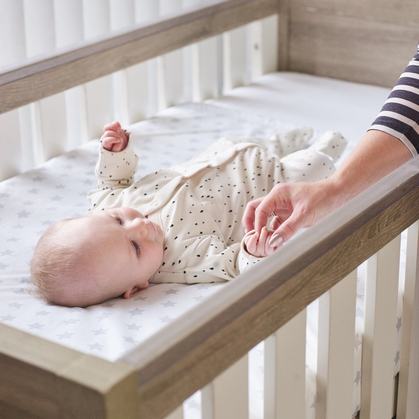 Tutti Bambini Modena 3 in 1 Cot Bed White & Oak