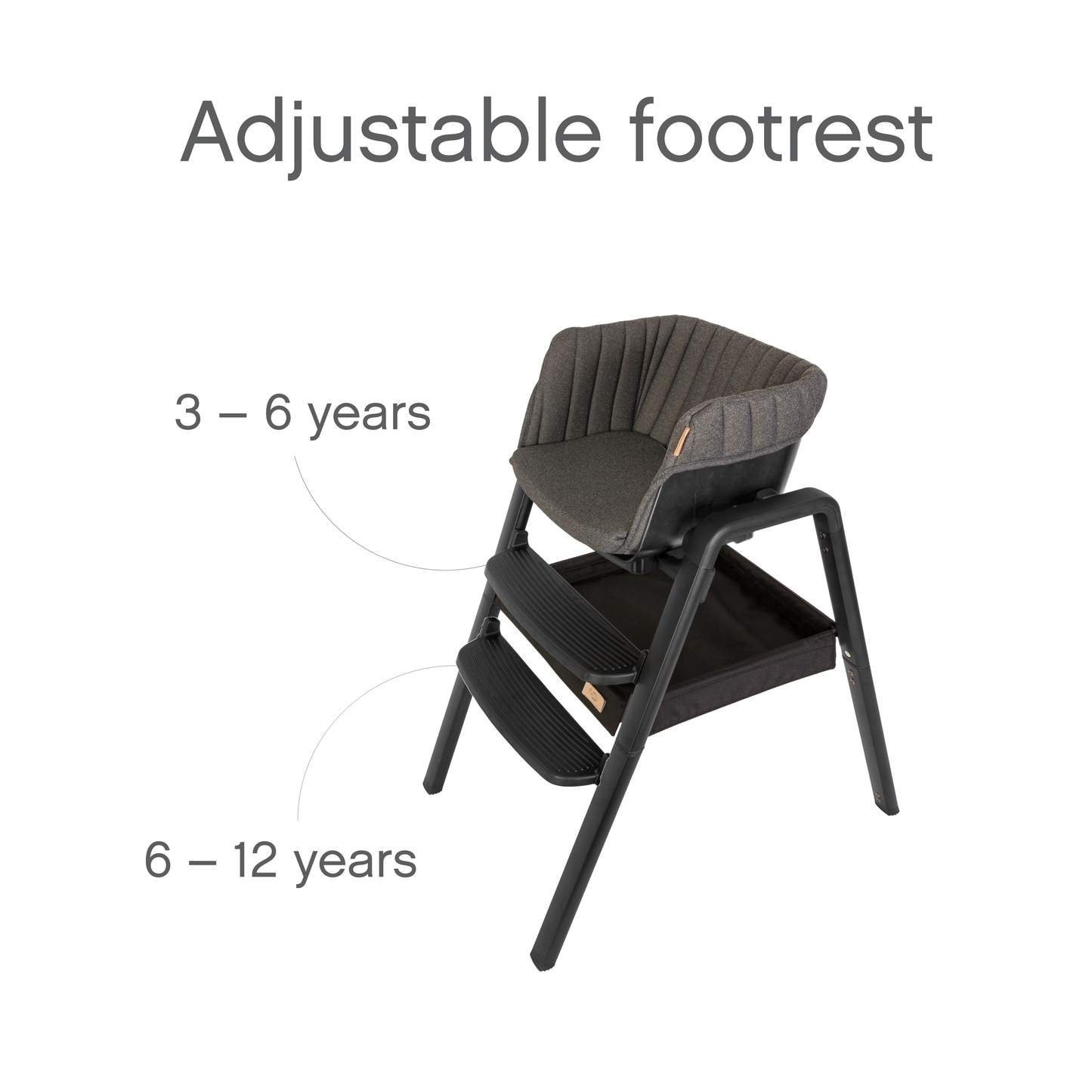 Tutti Bambini Nova Evolutionary Highchair - Black/Black