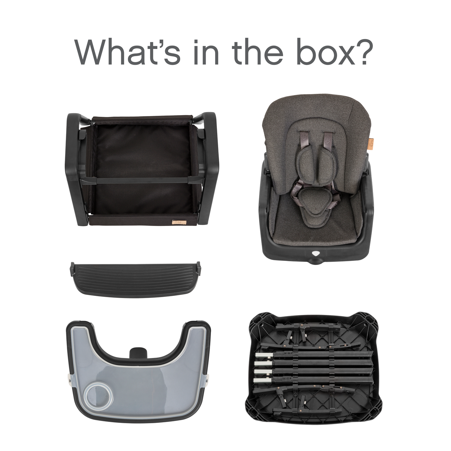 Tutti Bambini Nova Evolutionary Highchair - Black/Black