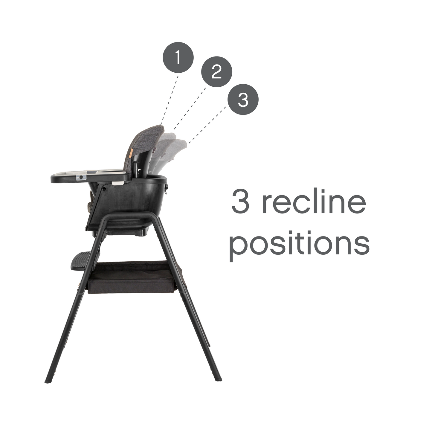 Tutti Bambini Nova Evolutionary Highchair - Black/Black