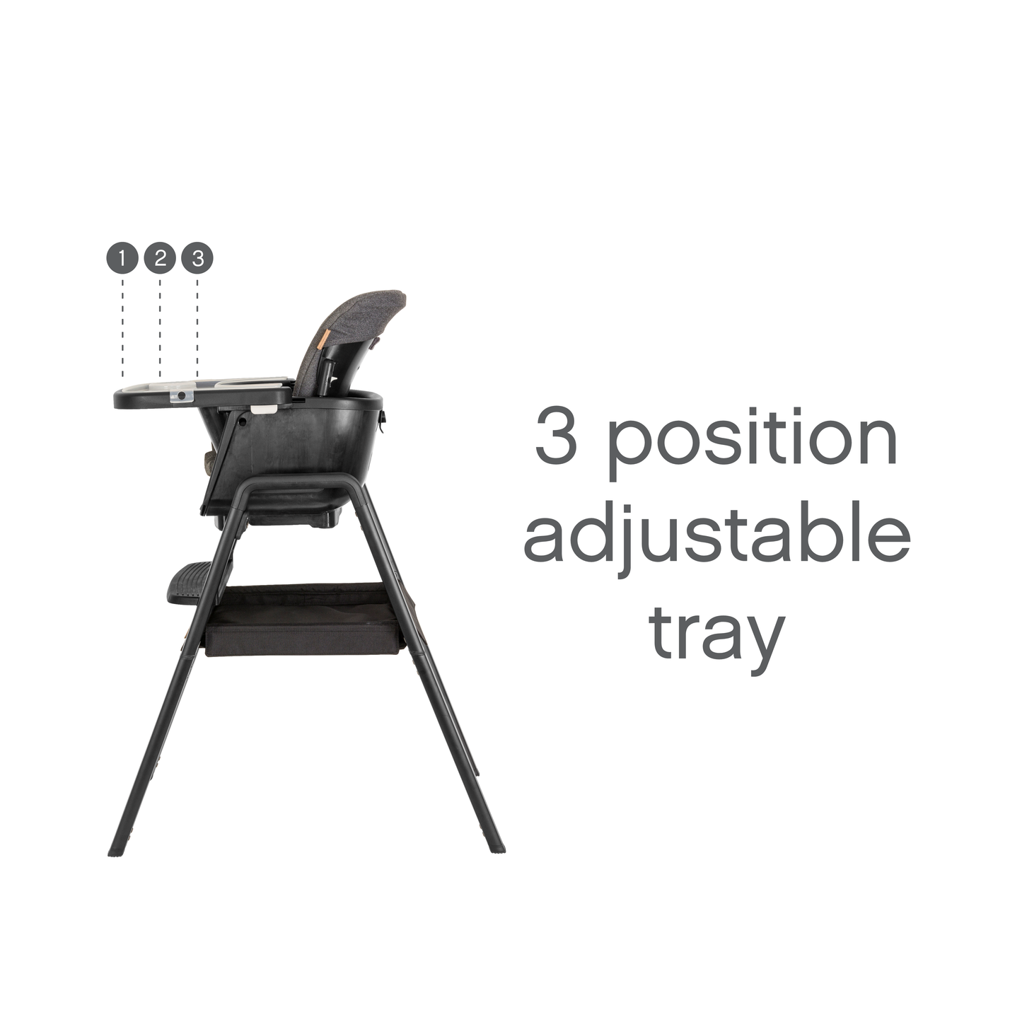 Tutti Bambini Nova Evolutionary Highchair - Black/Black
