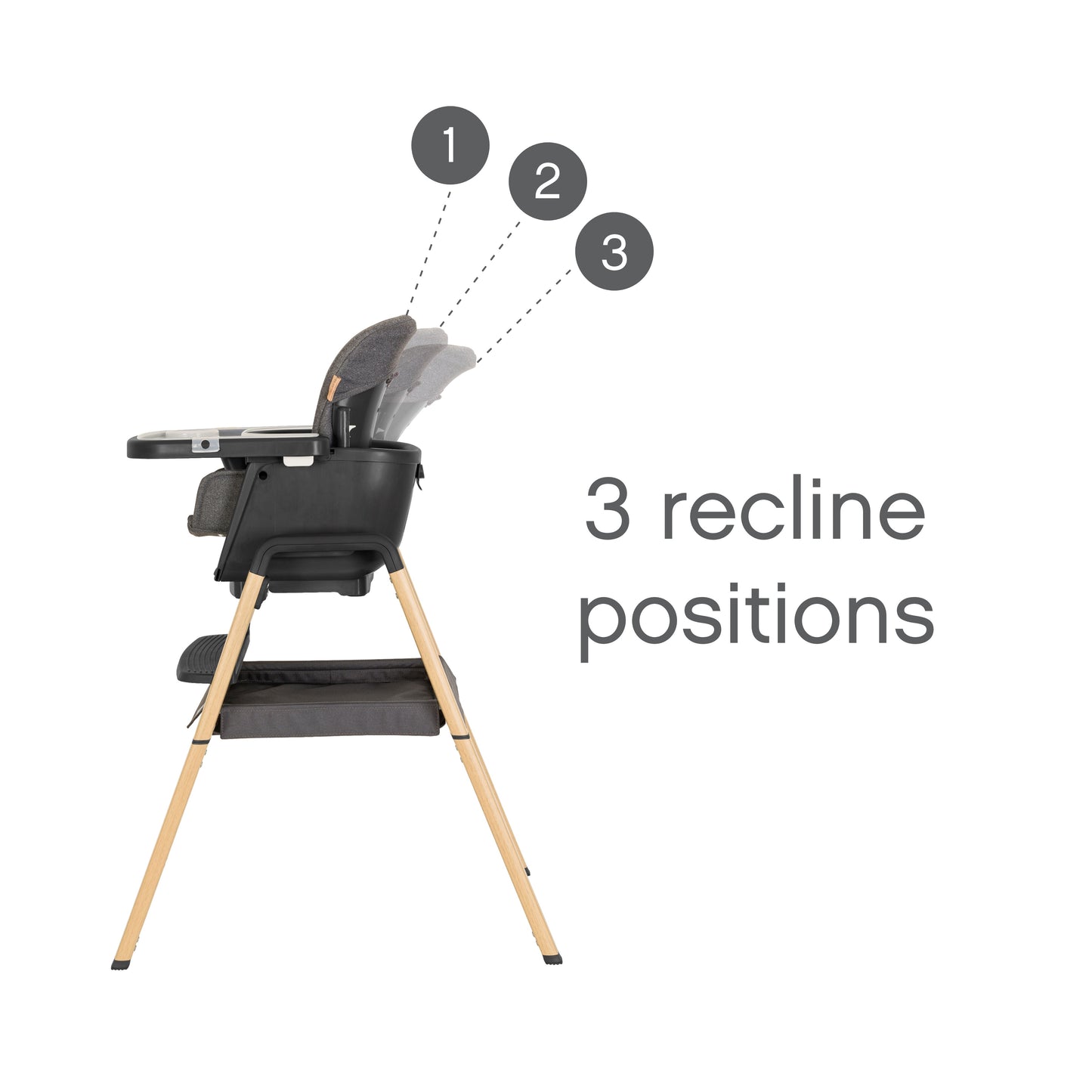 Tutti Bambini Nova Evolutionary Highchair - Grey/Oak