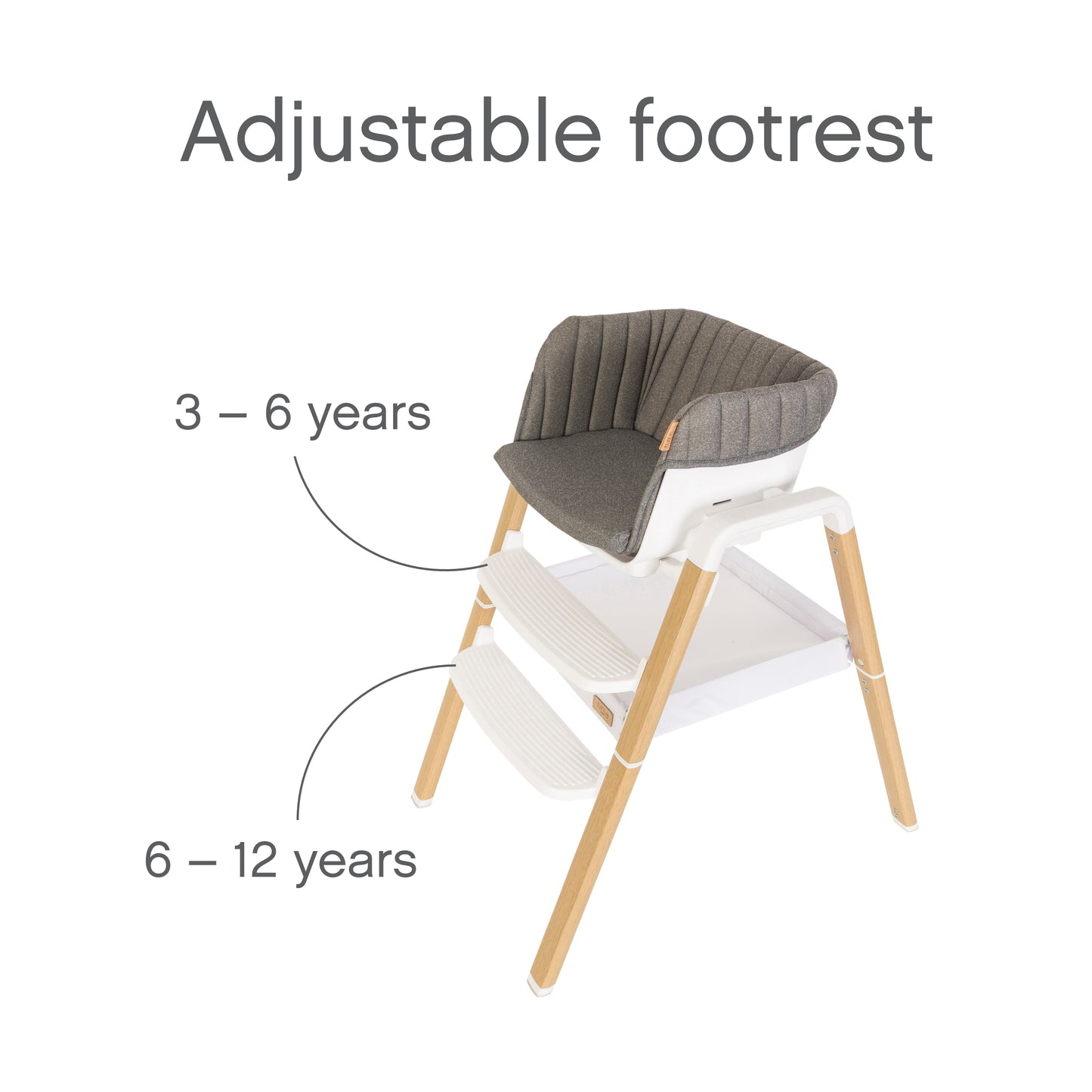 Tutti Bambini Nova Evolutionary Highchair - White/Oak