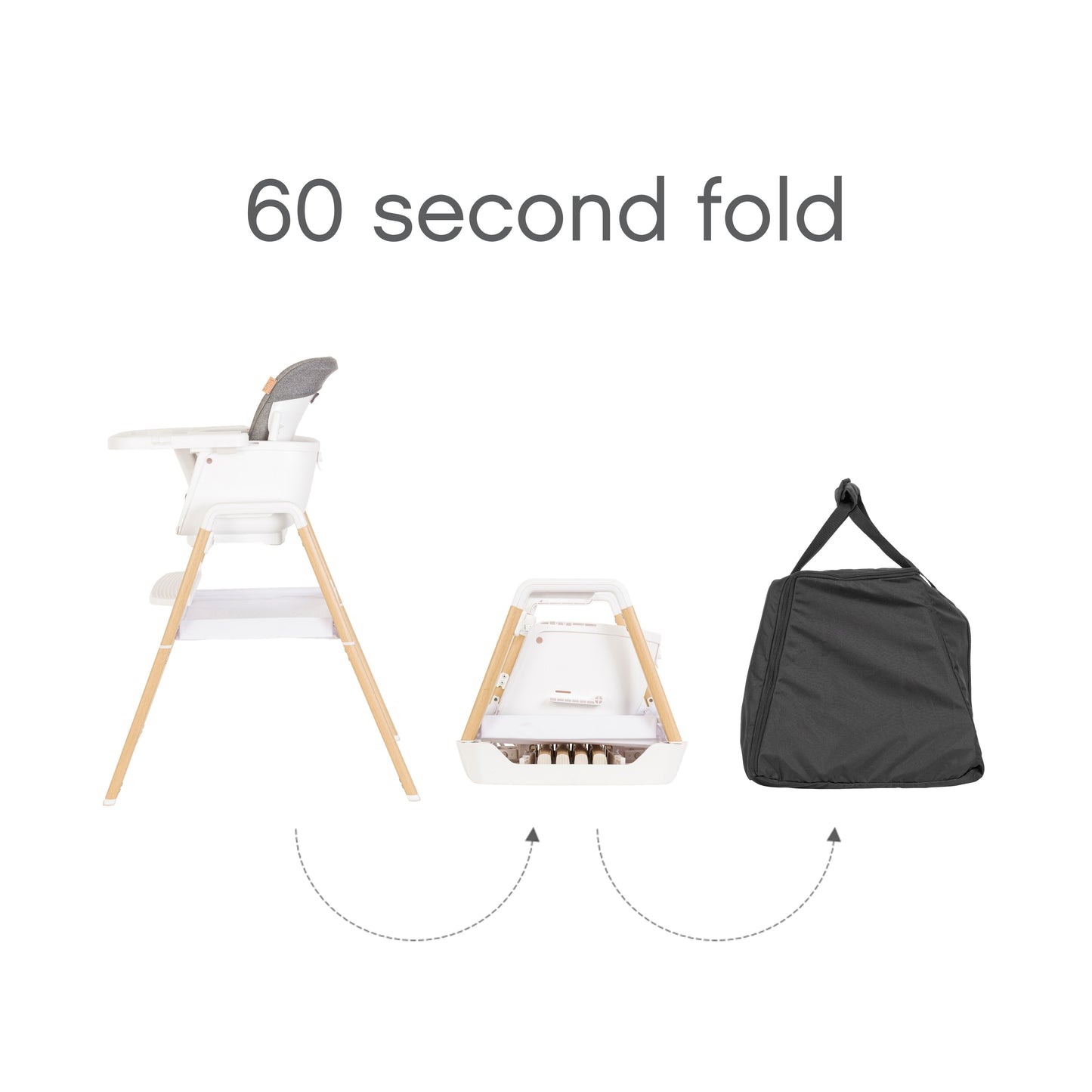 Tutti Bambini Nova Evolutionary Highchair - White/Oak