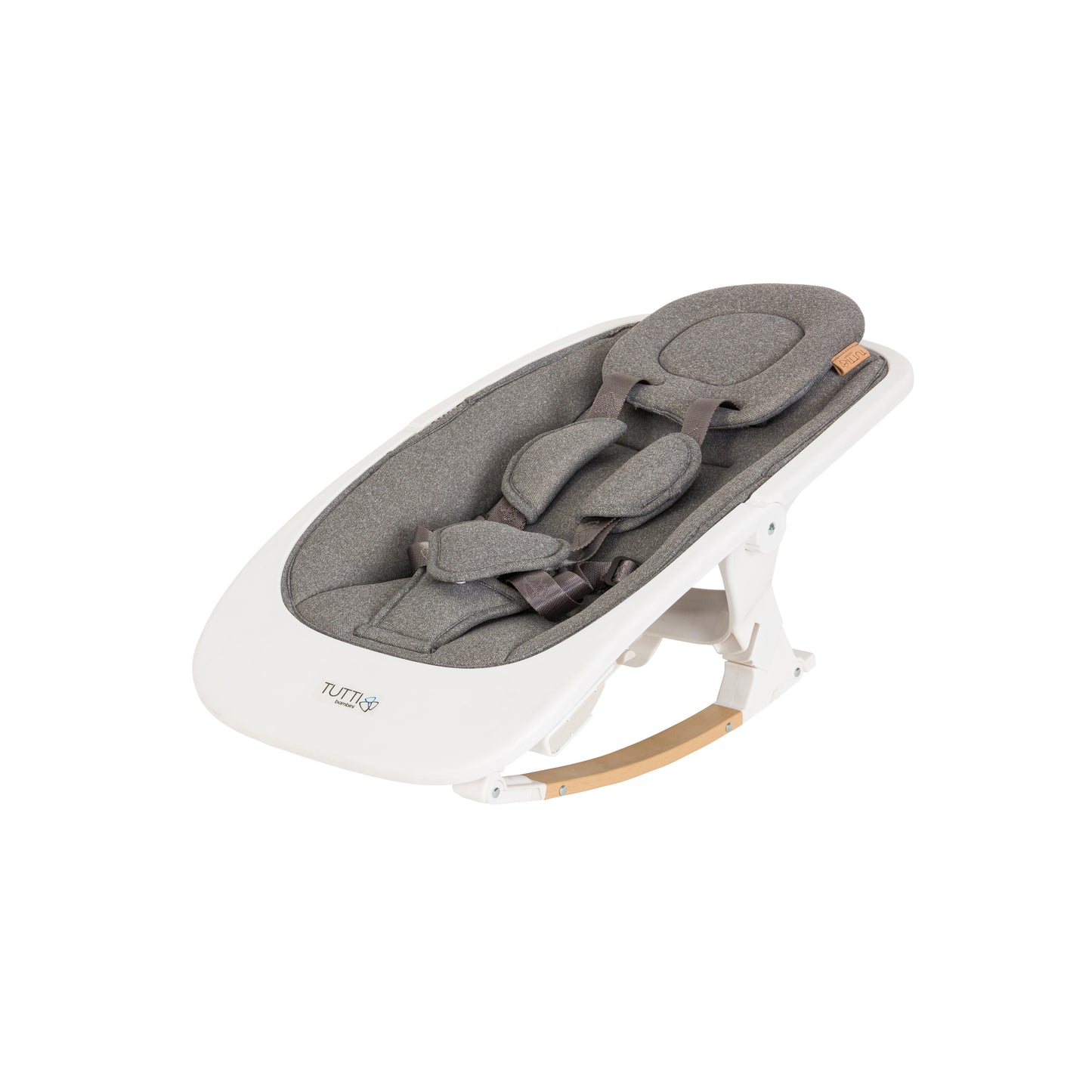 Tutti Bambini Nova Evolutionary Newborn Rocker - White/Oak