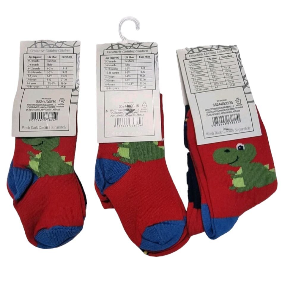 Pex Dinosaur Socks 2 pack