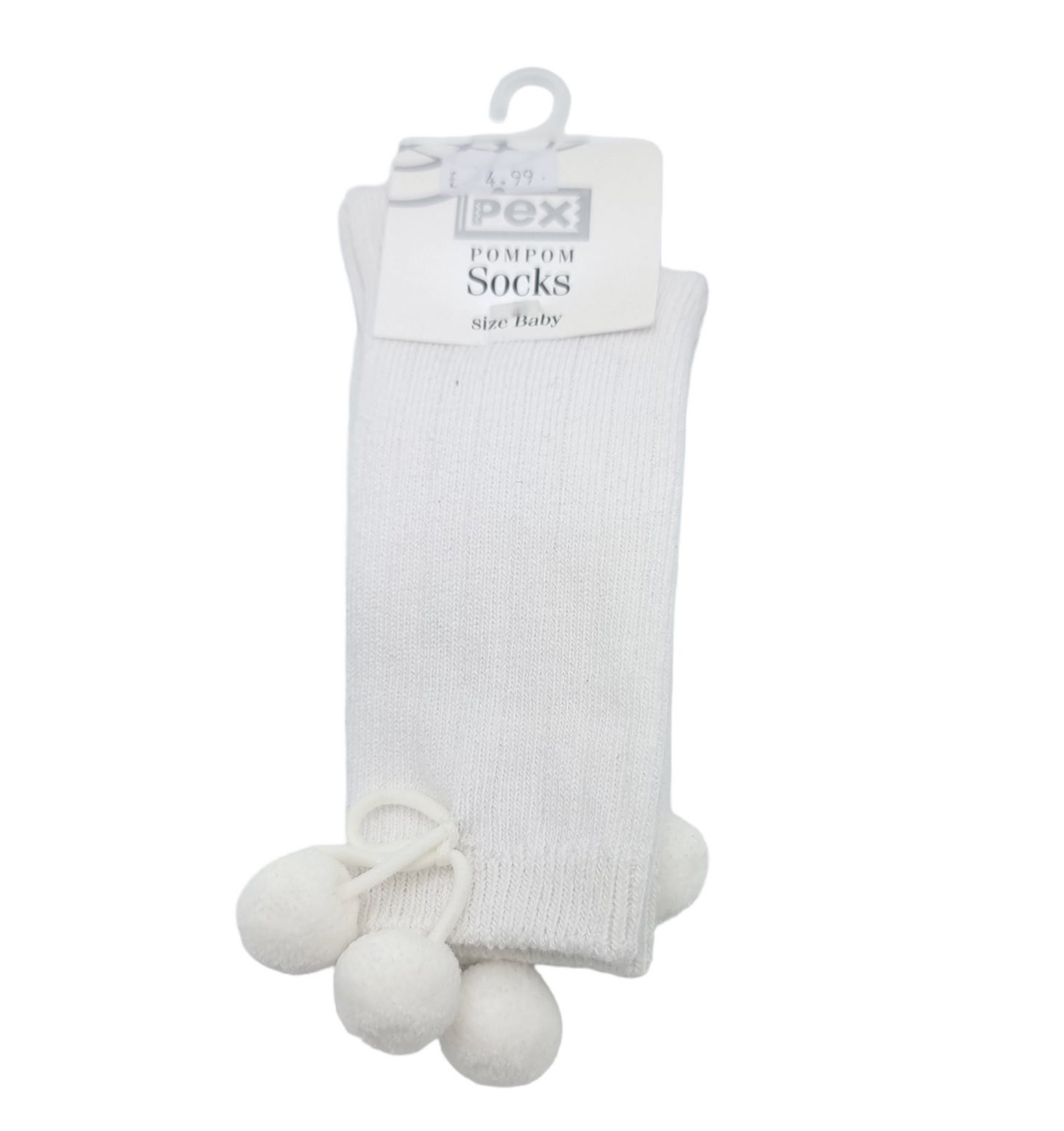 Pex Knee Length Pom Pom Socks