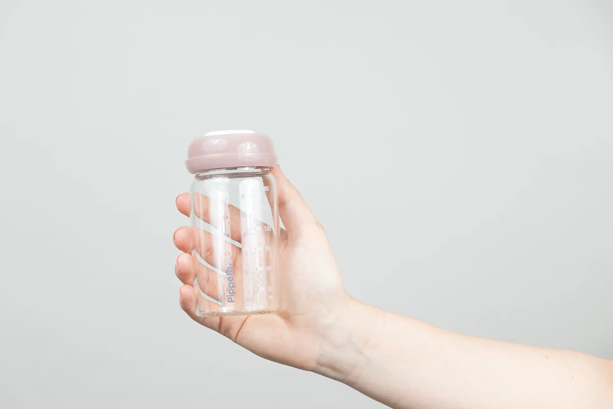 Pippeta Milk/Food Storage Bottles, teats & lids Pack of 4