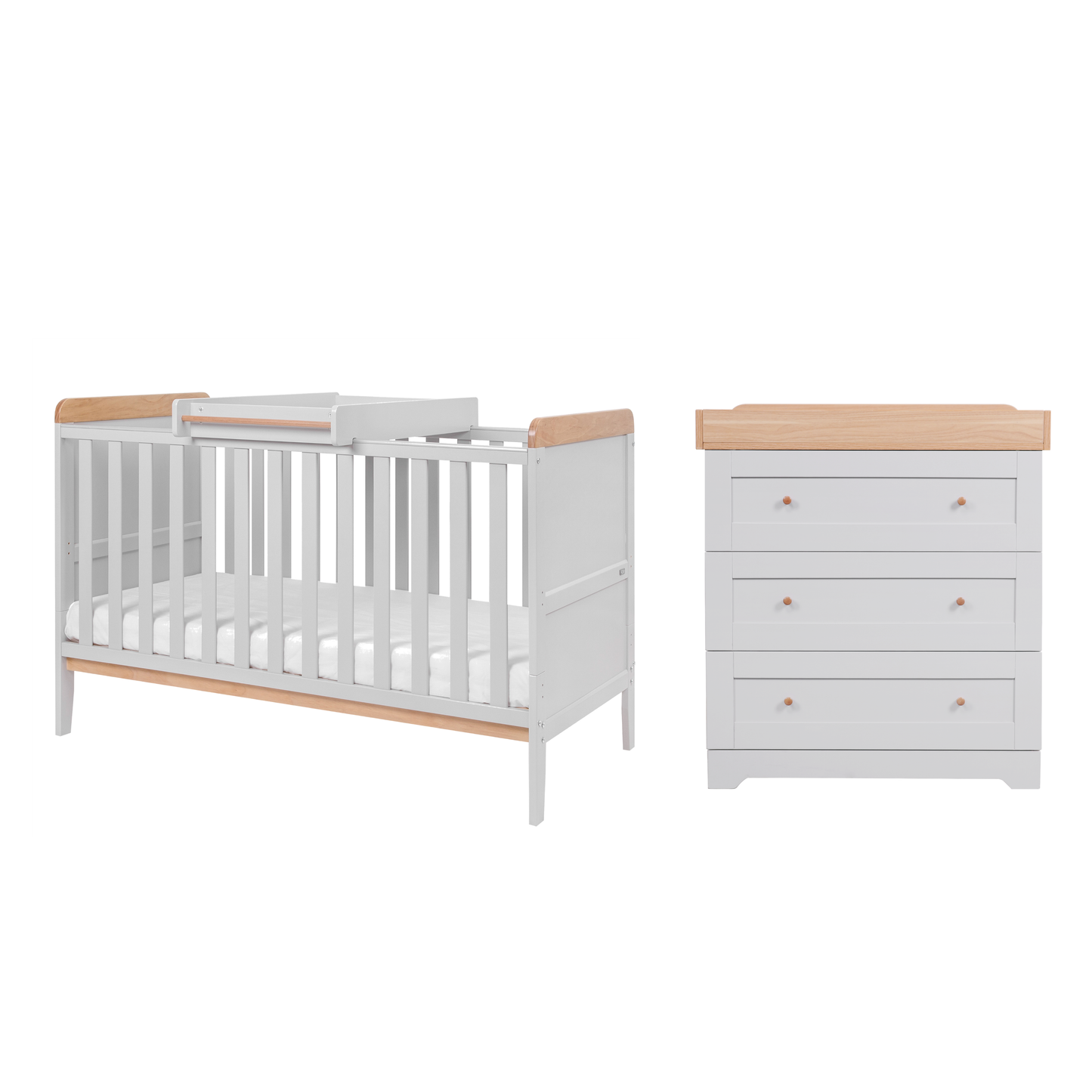 Tutti Bambini Rio 2 Piece Room Set Dove Grey & Oak