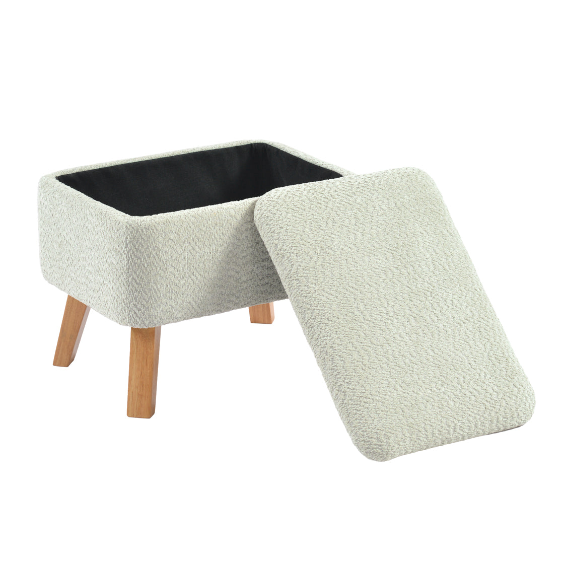 Bebe & Beyond Soother Nursing Chair + Stool – Boucle Collection Sage