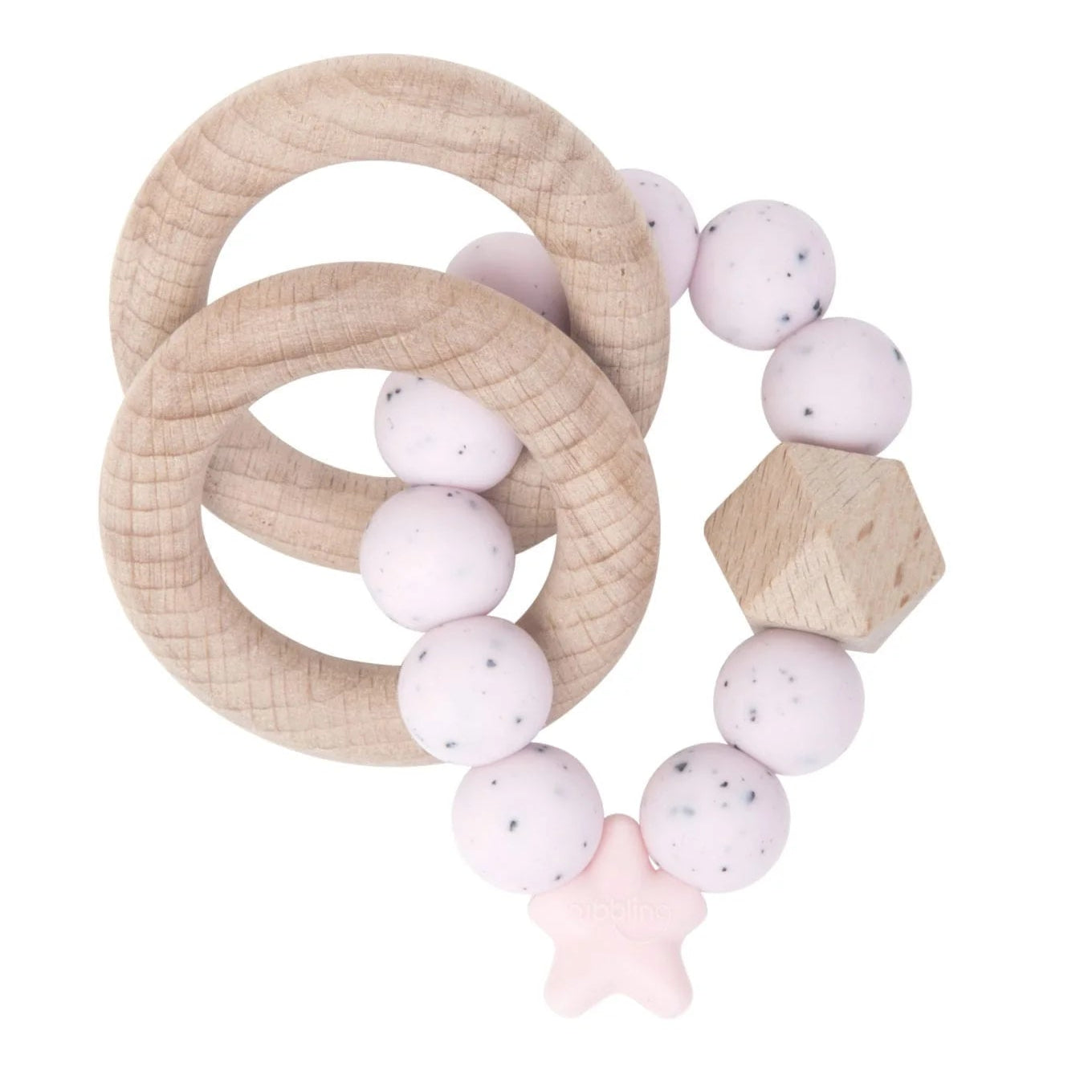 Nibbling Stellar Natural Wood Teething Toys 7 Colours