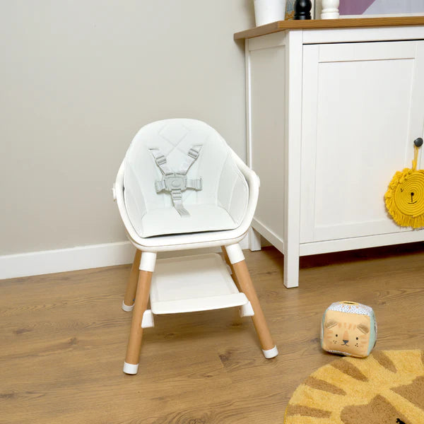 Clair-de-lune 6 in 1 High Chair White/Natural