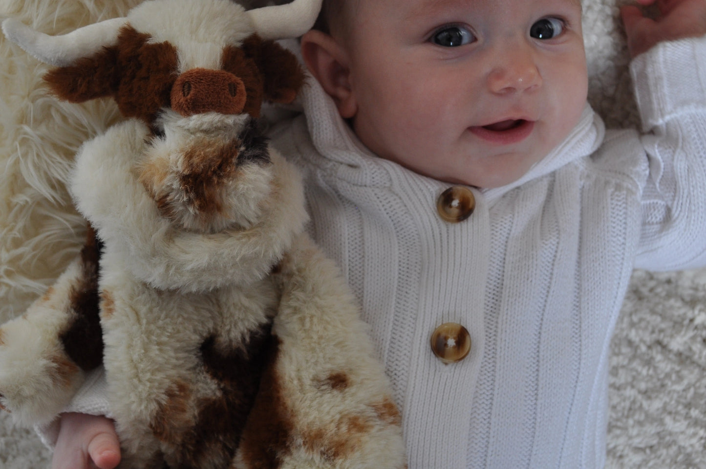 Jomanda Texas Longhorn Highland Cow Soft Toy Soother Comforter