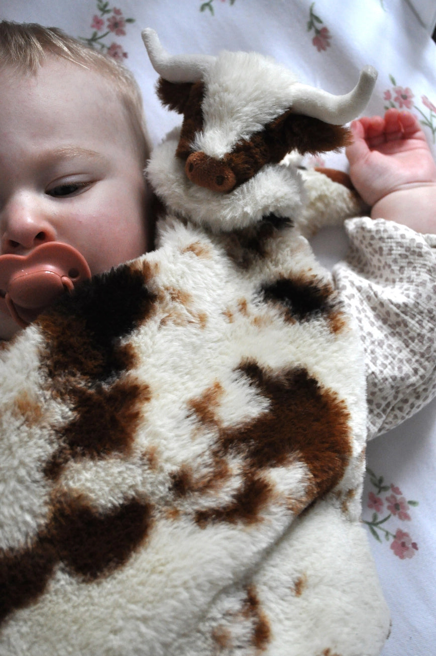 Jomanda Texas Longhorn Highland Cow Soft Toy Soother Comforter