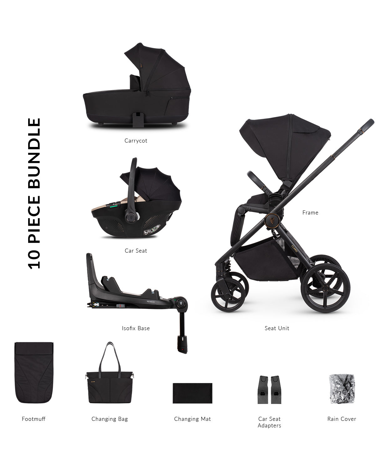 Venicci Claro Noir Pram