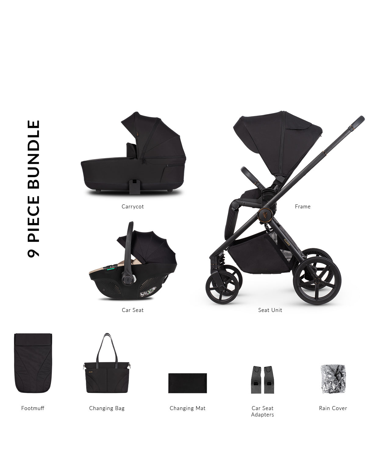 Venicci Claro Noir Pram