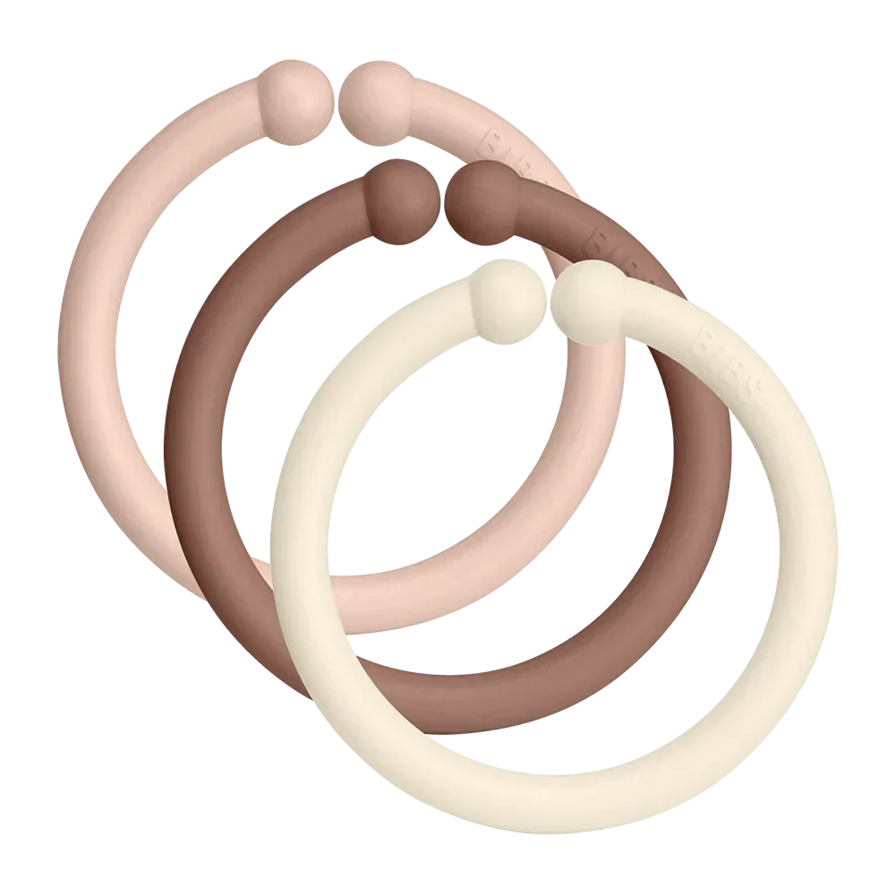 BIBS Loops 12 Pack - Blush/Woodchuck/Ivory