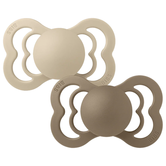 BIBS Supreme 2 PACK Vanilla/Dark Oak