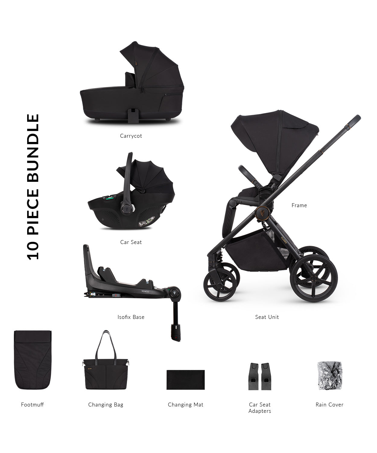 Venicci Claro Noir Pram
