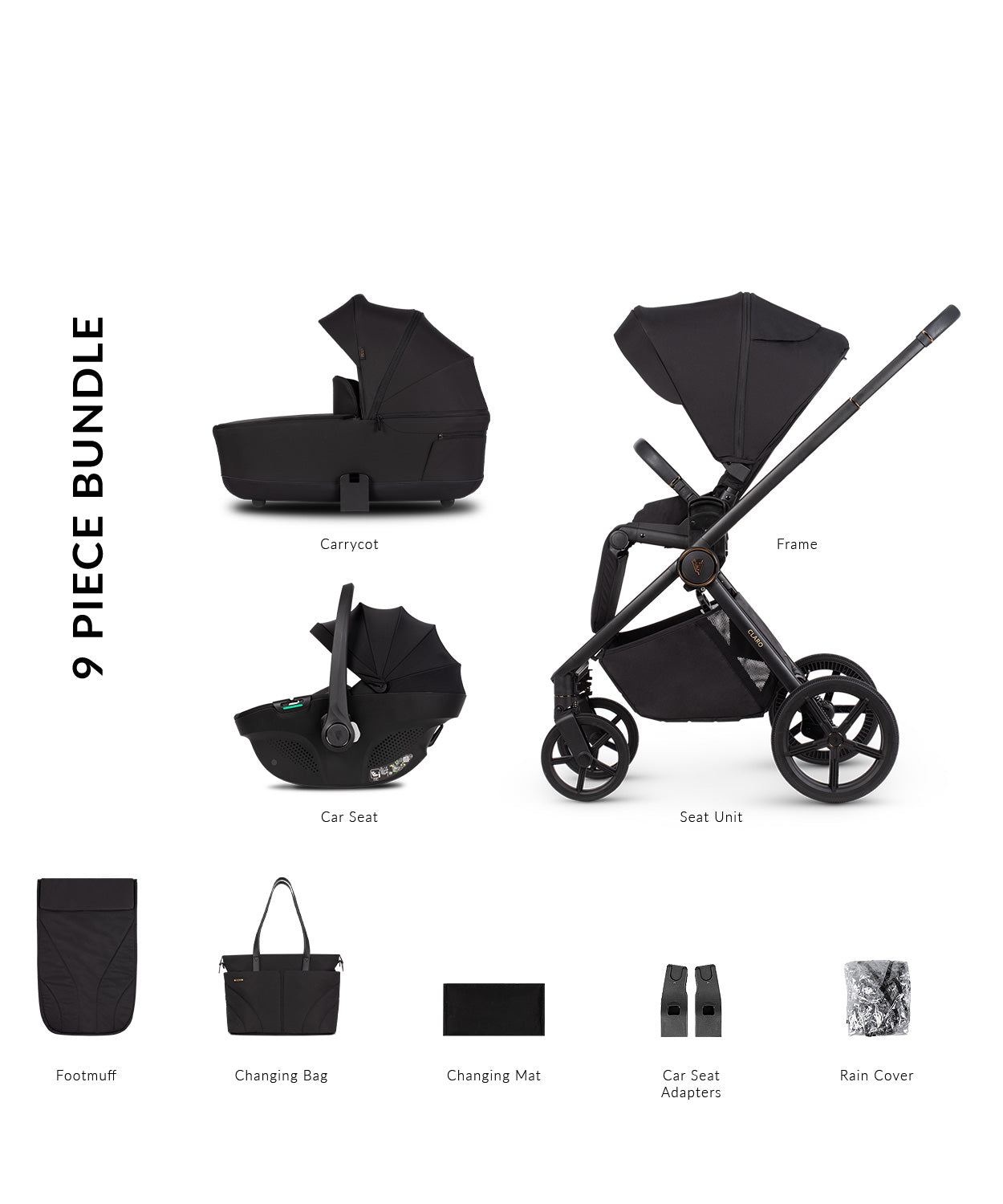 Venicci Claro Noir Pram