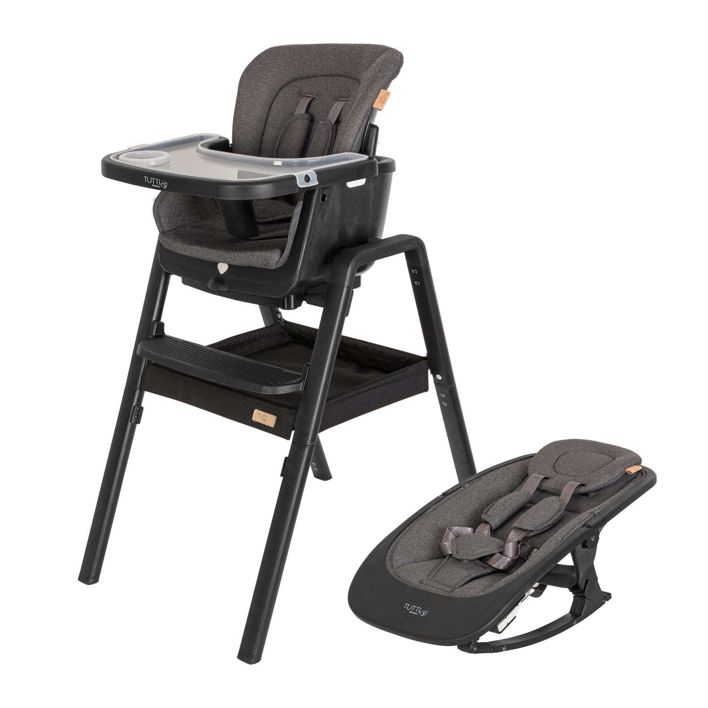 Tutti Bambini Nova Evolutionary Highchair - Black/Black