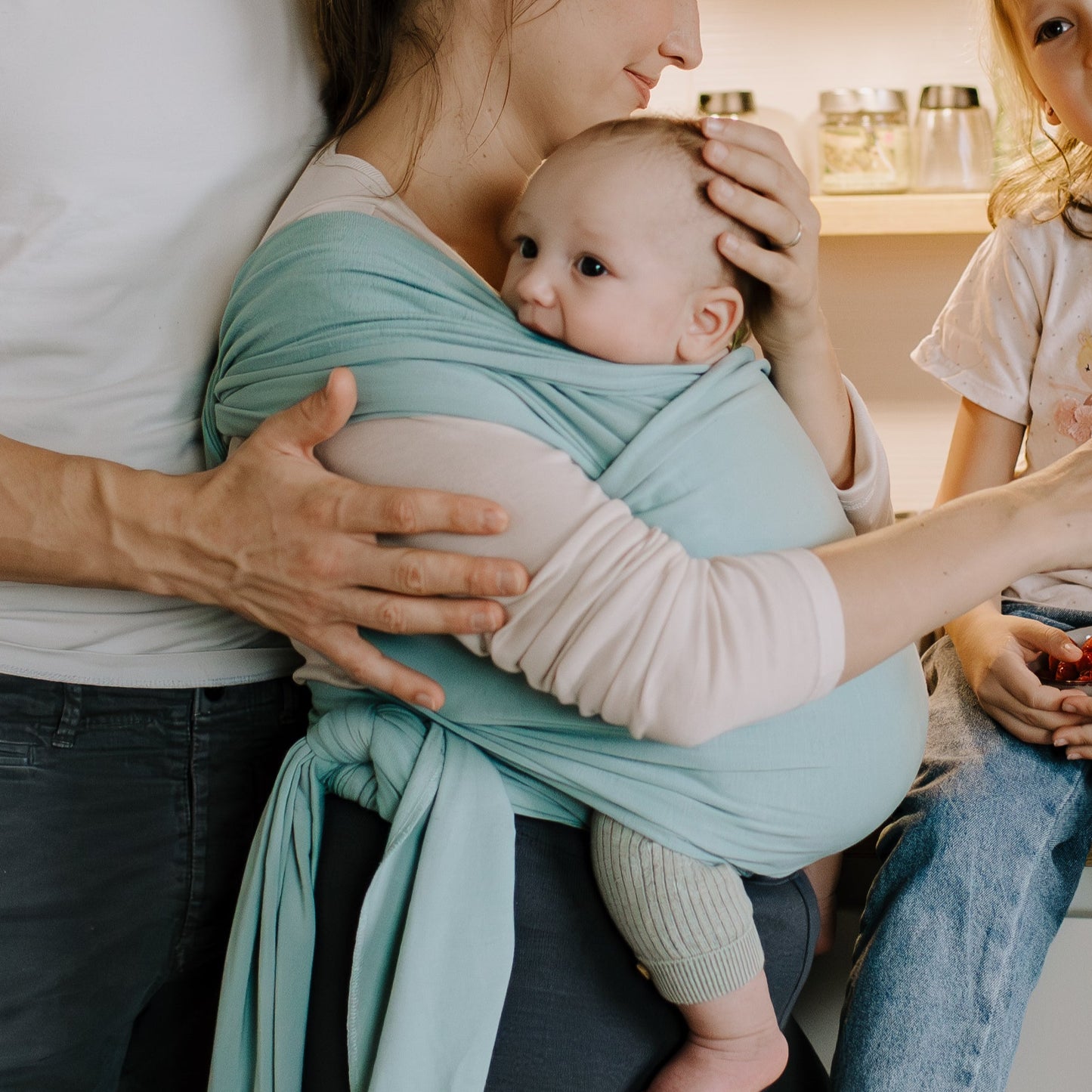 Tutti Bambini Boba Serenity Baby Wrap Celadon