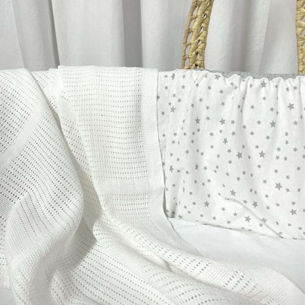 Clair-de-lune Essentials Star Moses Basket Bundle