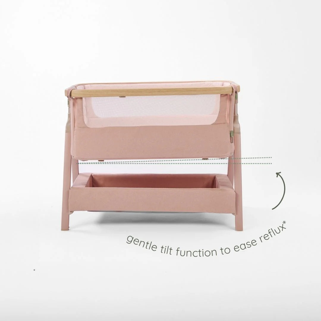 Tutti Bambini CoZee Air 2 Bedside Crib Drifted Oak and Blush