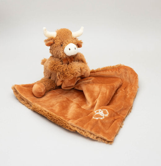 Jomanda Longhorn Horny Highland Coo Cow Toy Soother Brown