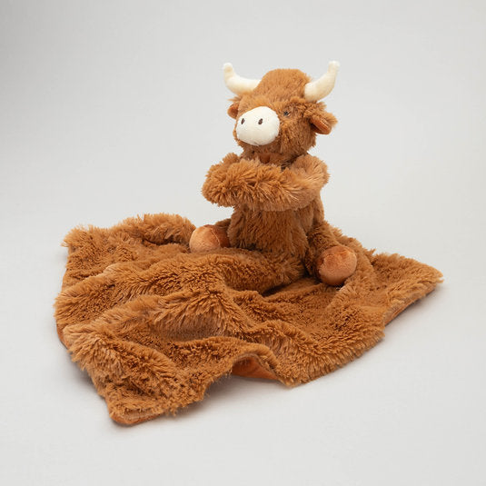 Jomanda Longhorn Horny Highland Coo Cow Toy Soother Brown