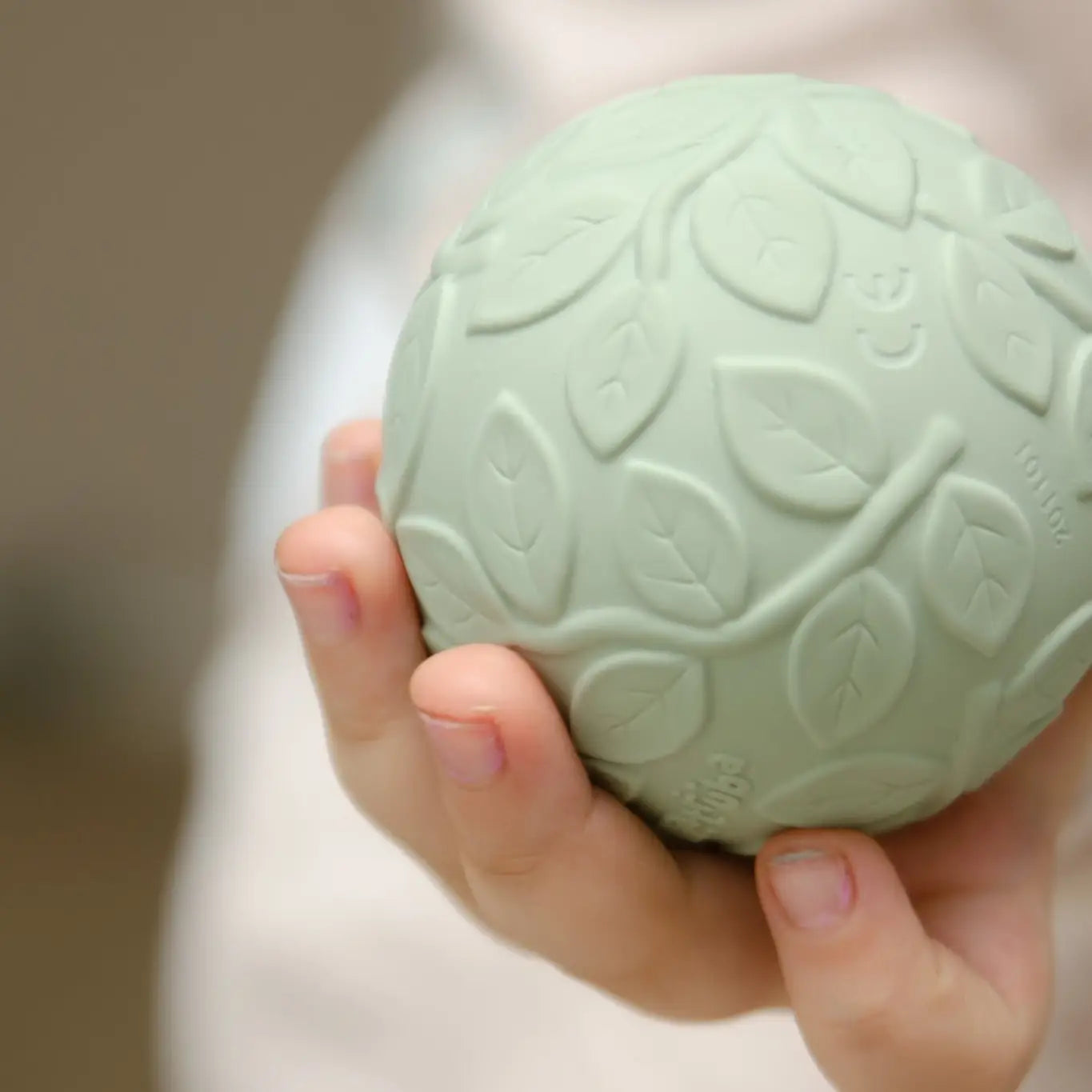 Nibbling Natruba Natural Rubber Sensory Ball Set Leaf - Green