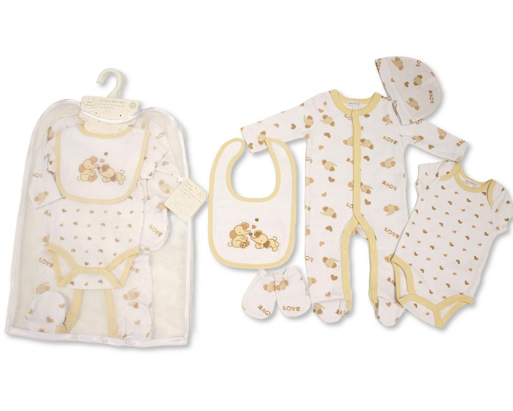My Little Chick Baby 5 pcs Layette Gift Set - Elephants