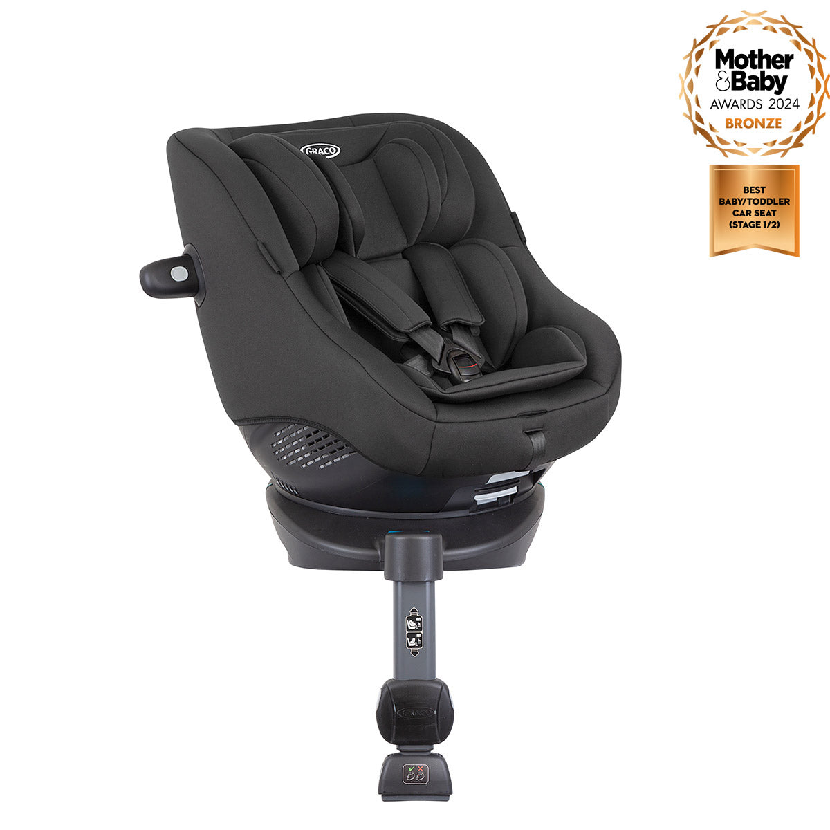 Graco Turn2Me Group 0+/1 i-Size R129 Spin Car Seat Midnight