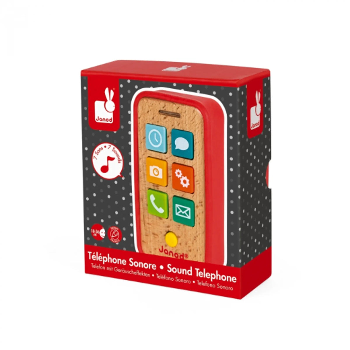 Janod Wooden Sound Telephone