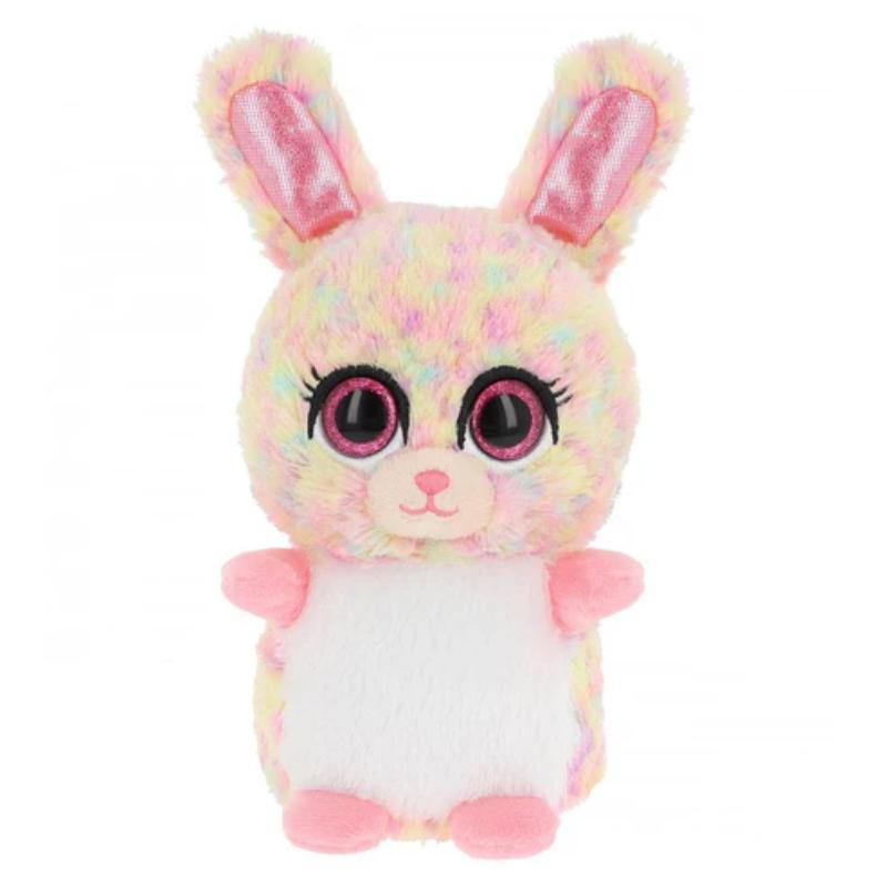 Keel Toys 10cm Mini Motsu Harley the Rainbow Bunny Plushie