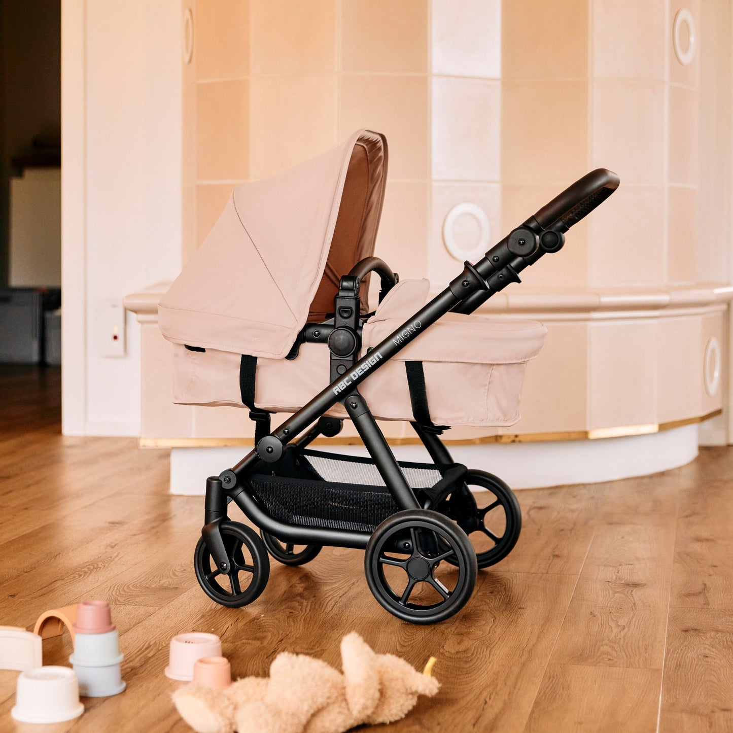 ABC Design Migno Doll’s Pram Berry